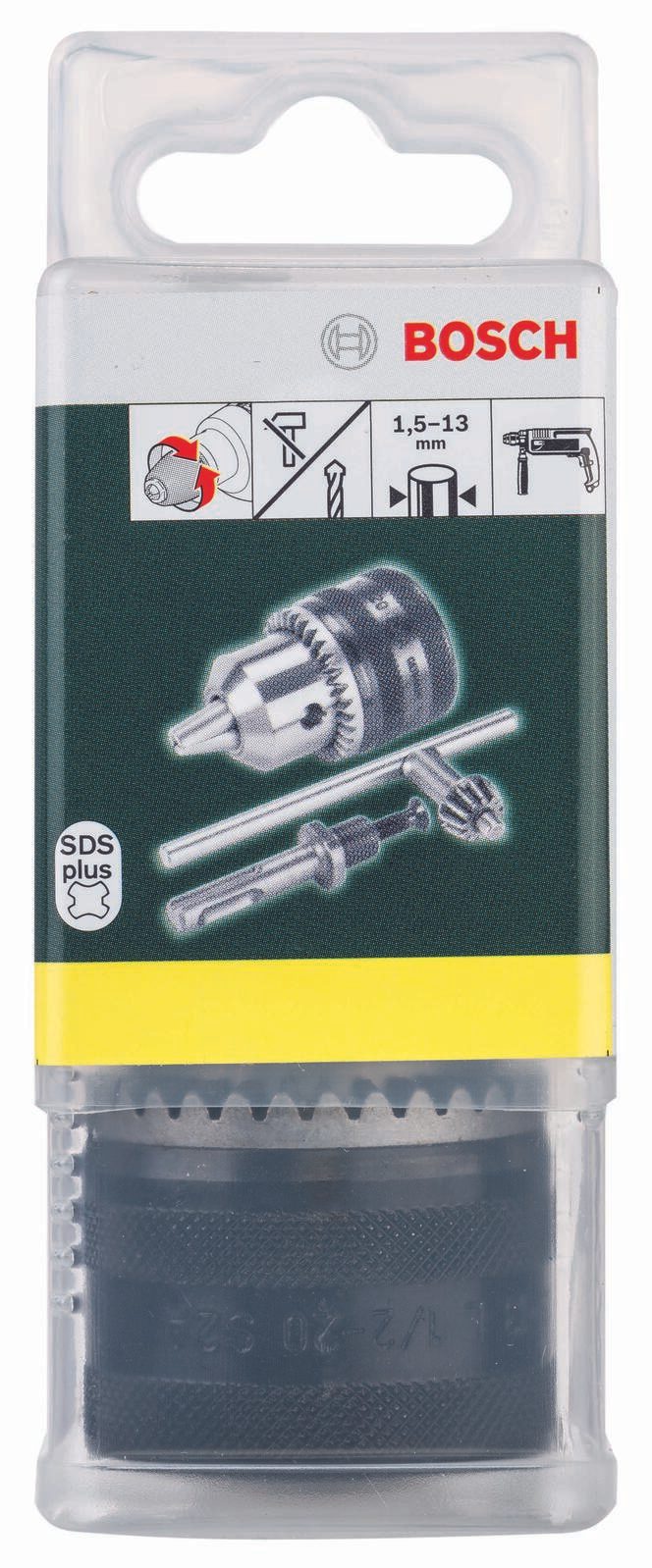 BOSCH SDS plus-Adapter mit Bohrfutter Schnellspannbohrfutter