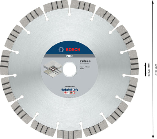 BOSCH Diamant-Trennscheibe Best for Concrete