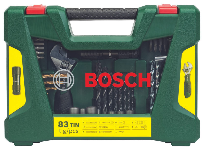 BOSCH Bohrer- und Bit-Set V-Line Box 83-teilig