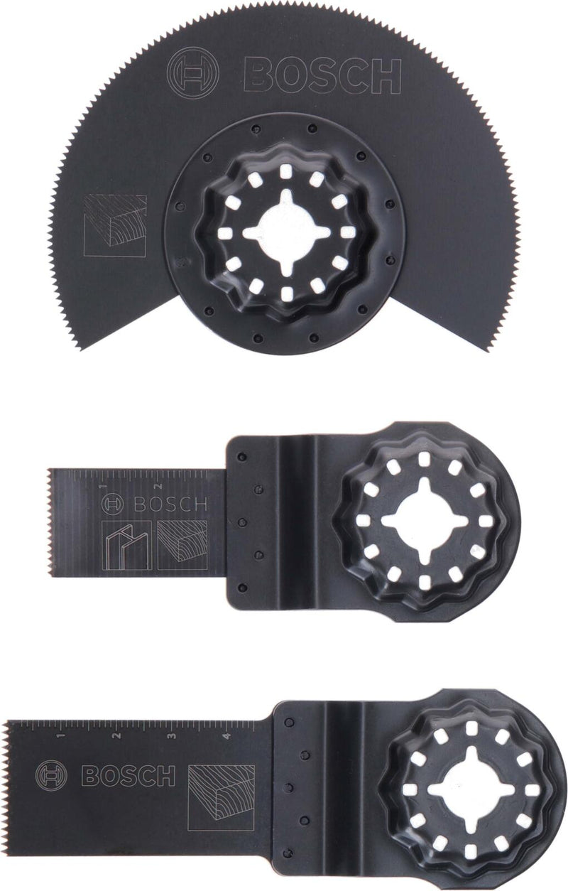 BOSCH Starlock Starter-Set „Wood“ Tauchsägeblätter-Set 3-teilig