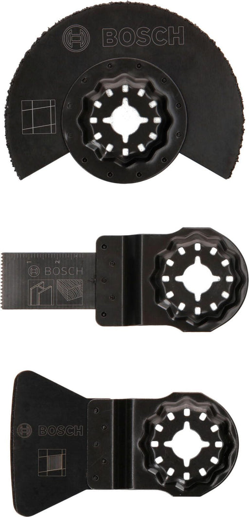 BOSCH Starlock Starter-Set „Tiles“ Tauchsägeblätter-Set 3-teilig