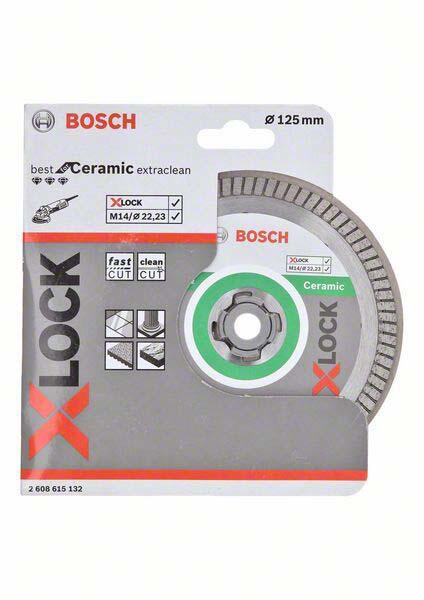 BOSCH Diamant-Trennscheibe X-LOCK Best for Ceramic Extra Clean Turbo