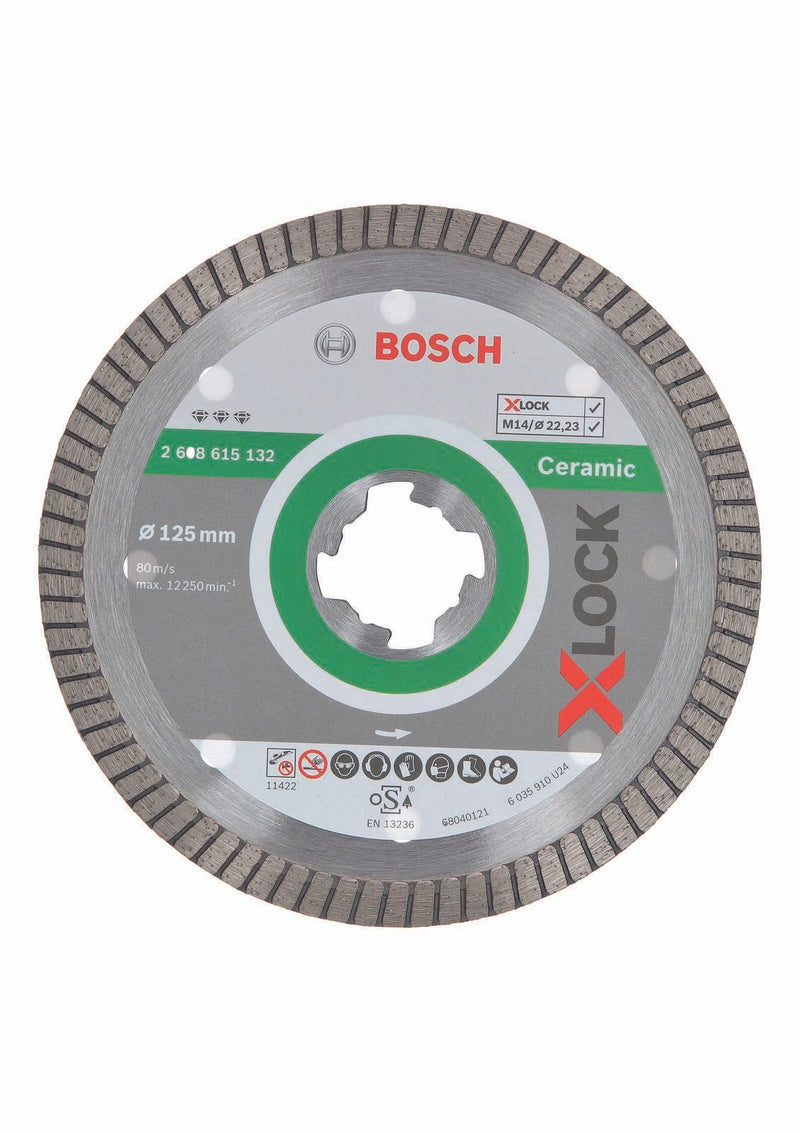BOSCH Diamant-Trennscheibe X-LOCK Best for Ceramic Extra Clean Turbo