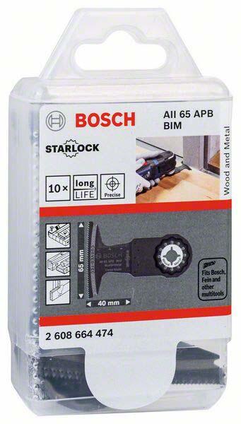 BOSCH Starlock AII 65 APB Tauchsägeblätter 10 St.