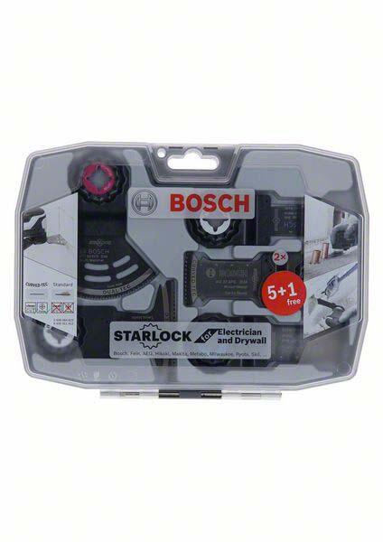 BOSCH Starlock Set für Elektriker und Trockenbauer Tauchsägeblätter-Set 6-teilig