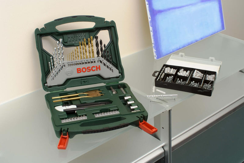 BOSCH Bohrer- und Bit-Set X-Line 50Ti plus 173-teilig Fixier-Set 223-teilig