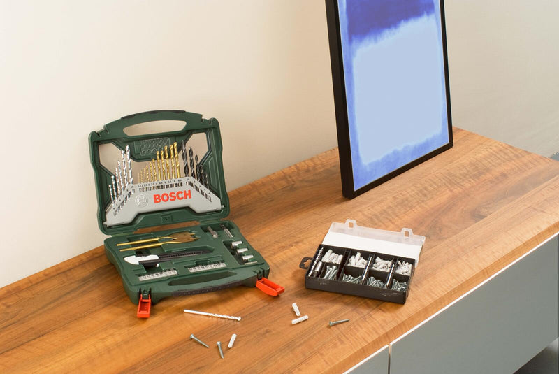 BOSCH Bohrer- und Bit-Set X-Line 50Ti plus 173-teilig Fixier-Set 223-teilig