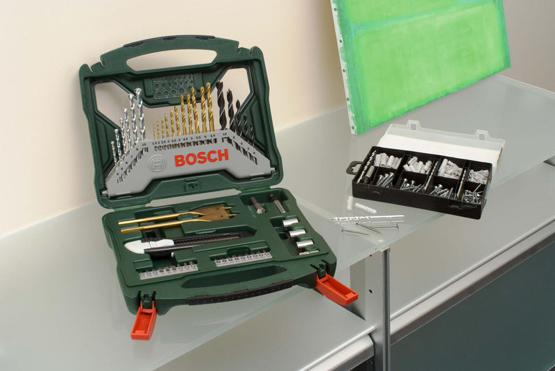 BOSCH Bohrer- und Bit-Set X-Line 50Ti plus 173-teilig Fixier-Set 223-teilig