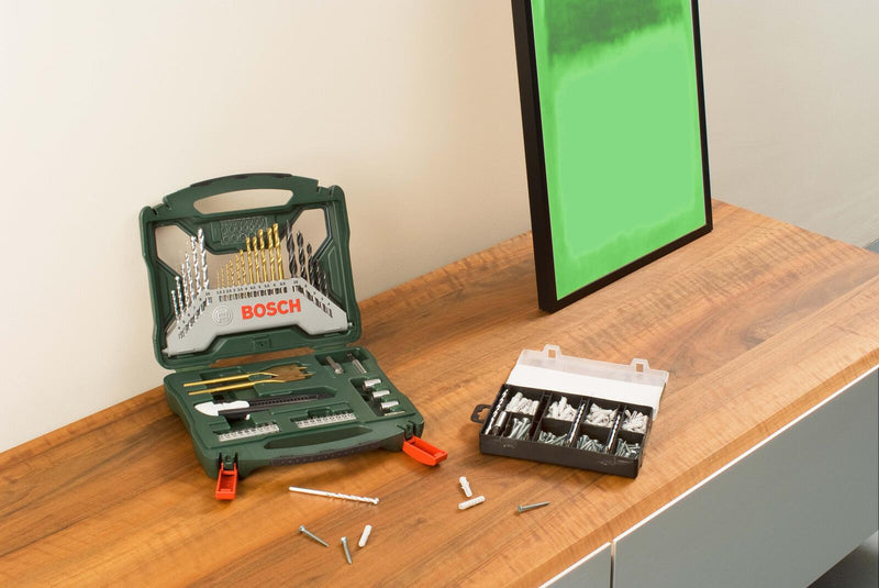 BOSCH Bohrer- und Bit-Set X-Line 50Ti plus 173-teilig Fixier-Set 223-teilig