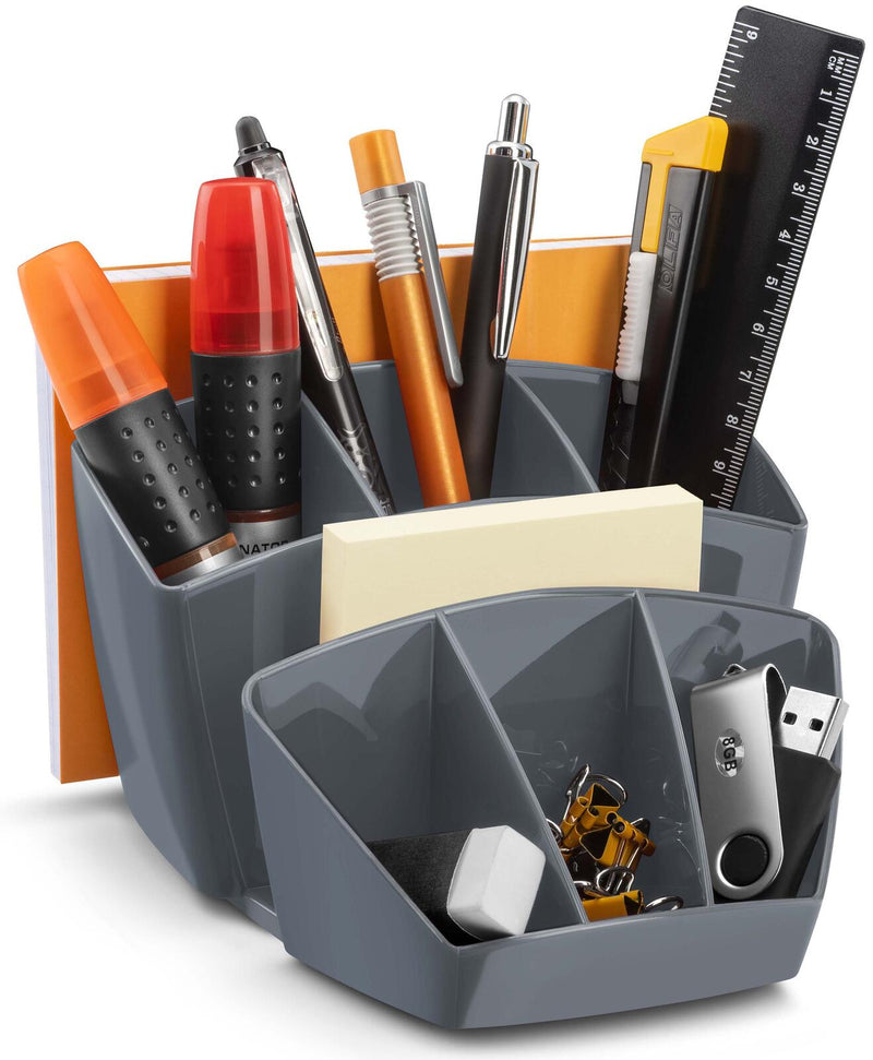 cep Mineral Schreibtisch-Organizer 14,3 x 15,8 x 9,3 cm grau