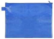 VELOFLEX Reißverschlussbeutel A4 blau