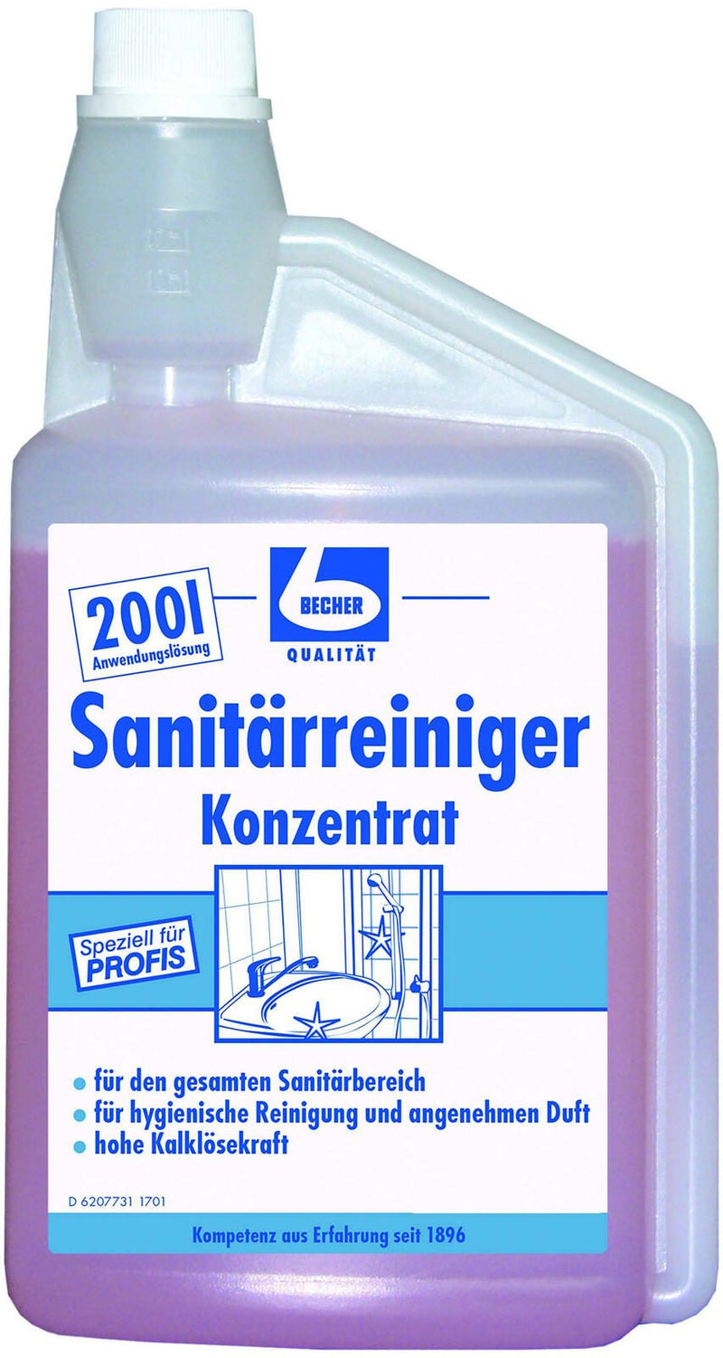 Becher Badreiniger Sanitärreiniger Konzentrat 1,0 l