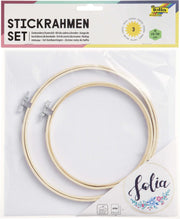 folia Stickbild mit Stickrahmen