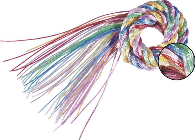 folia Bastelset Flechtschnüre Metallic Mix