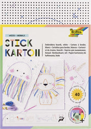 folia Stickbild Stickkarton Animal
