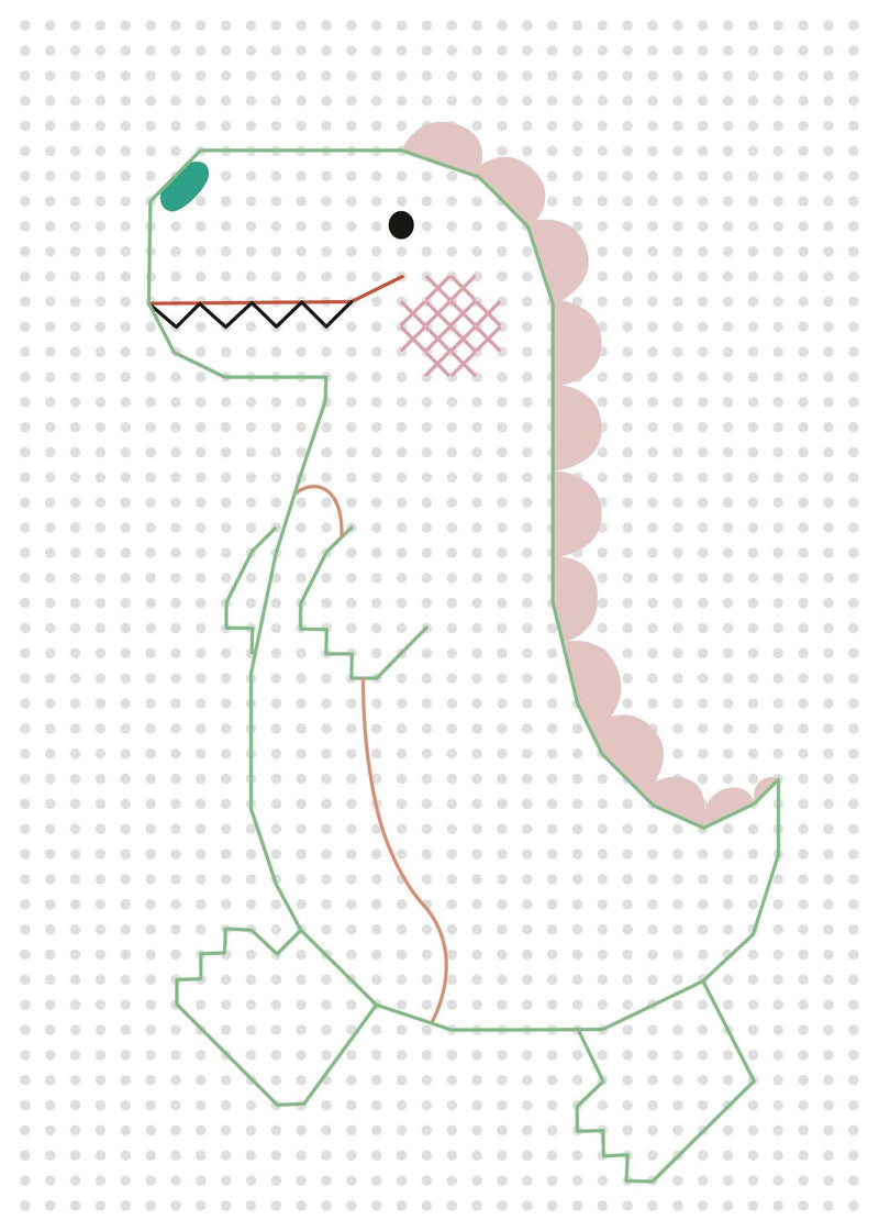 folia Stickbild Stickkarton Animal