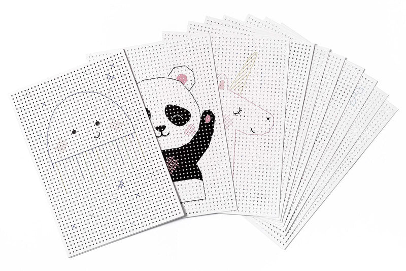 folia Stickbild Stickkarton Animal
