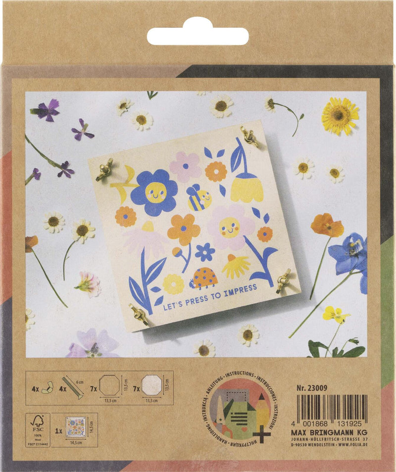 folia Bastelset Blumenpresse