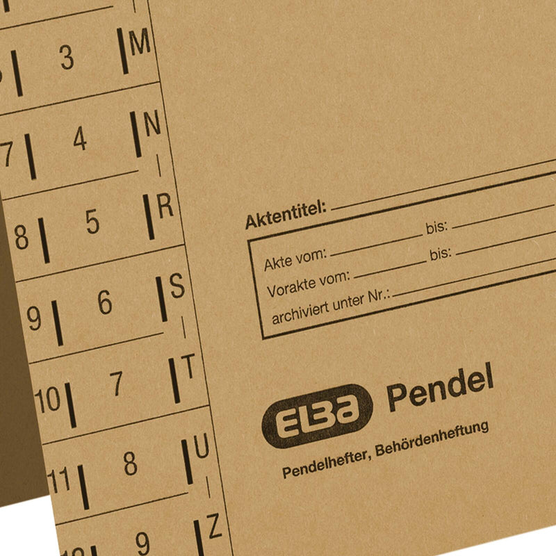 ELBA Pendelhefter DIN A4 Amtsheftung naturbraun