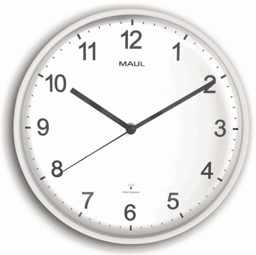 MAUL Funkwanduhr MAULsprint Ø 30.5 cm weiß