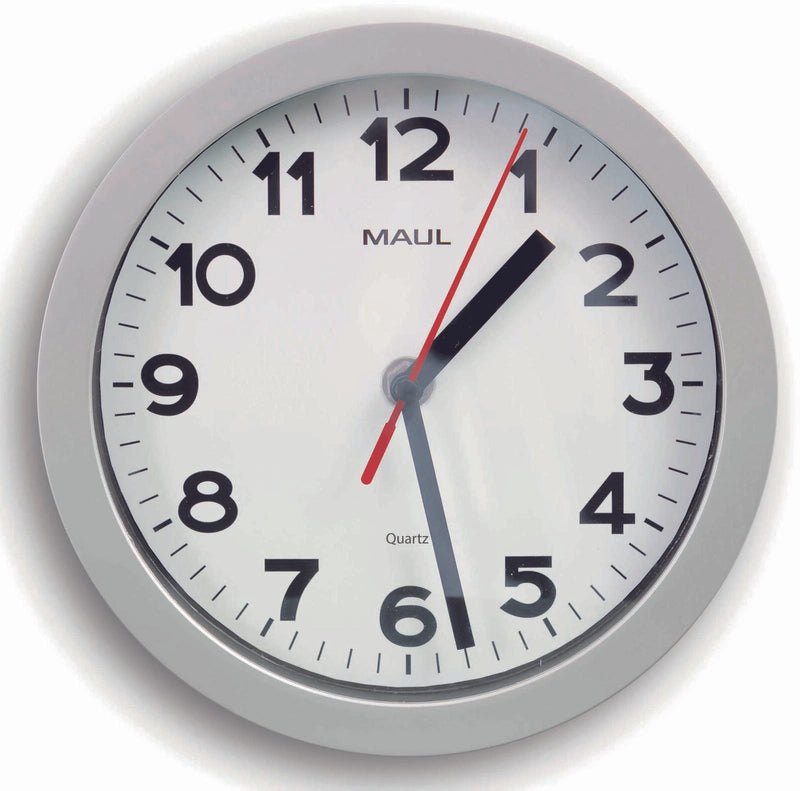 MAUL Wanduhr MAULstep Ø 20 cm silber