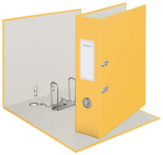 LEITZ Ordner Rückenbreite 8 cm DIN A4 stabile Pappe warmes gelb