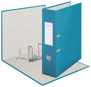 LEITZ Ordner Rückenbreite 8 cm DIN A4 stabile Pappe sanftes blau