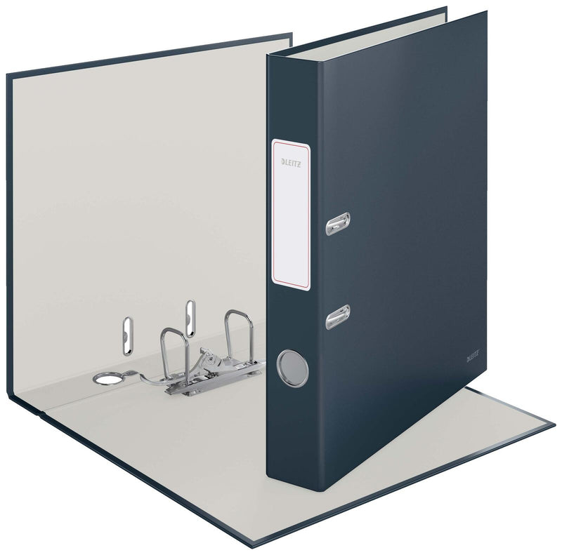 LEITZ Ordner Rückenbreite 5.2 cm DIN A4 stabile Pappe samtgrau
