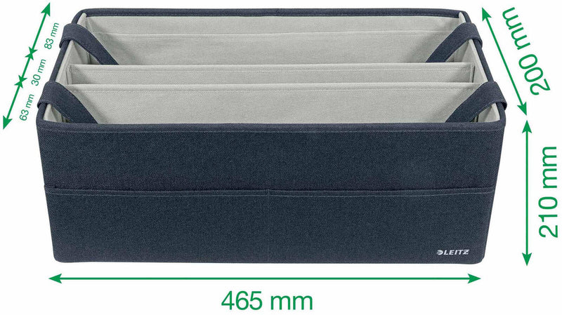 LEITZ Laptoptasche Hot Desking 46,5 x 20,0 x 21,0 cm grau
