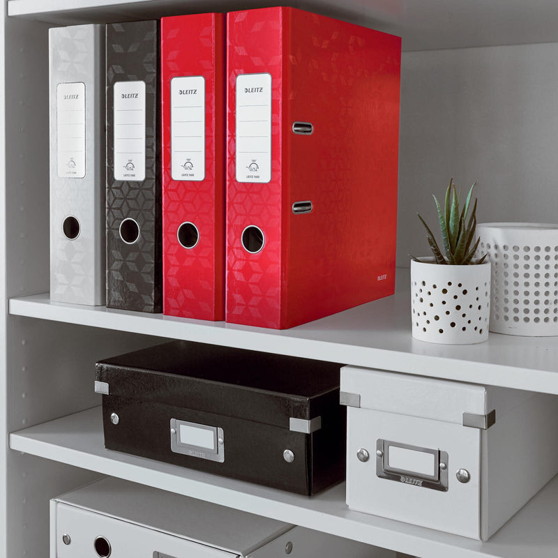 LEITZ Ordner Rückenbreite 8 cm DIN A4 Karton rot