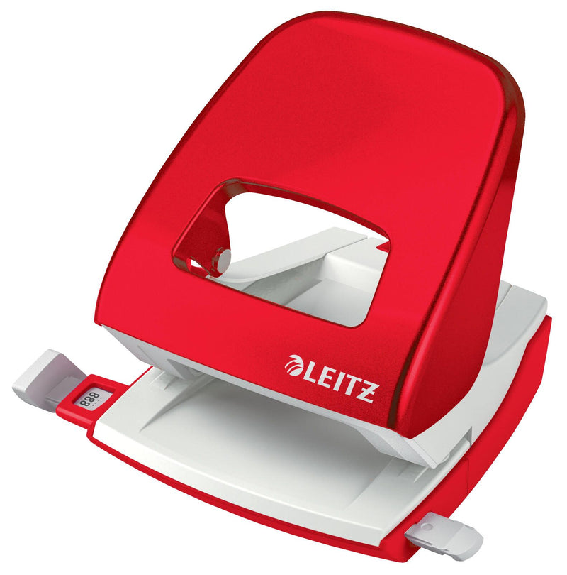 LEITZ Locher NeXXt 5008 WOW rot-metallic