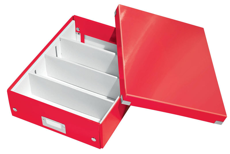 LEITZ Aufbewahrungsbox Click & Store 900 Blatt - 28,0 x 37,0 x 10,0 cm rot
