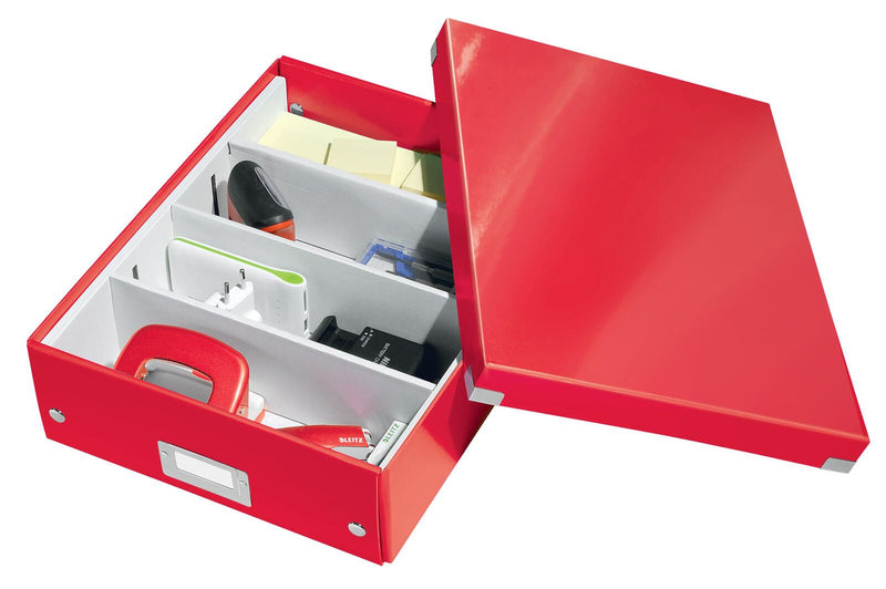 LEITZ Aufbewahrungsbox Click & Store 900 Blatt - 28,0 x 37,0 x 10,0 cm rot