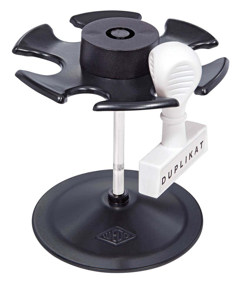 WEDO Stempelträger für 6 Stempel schwarz/silber