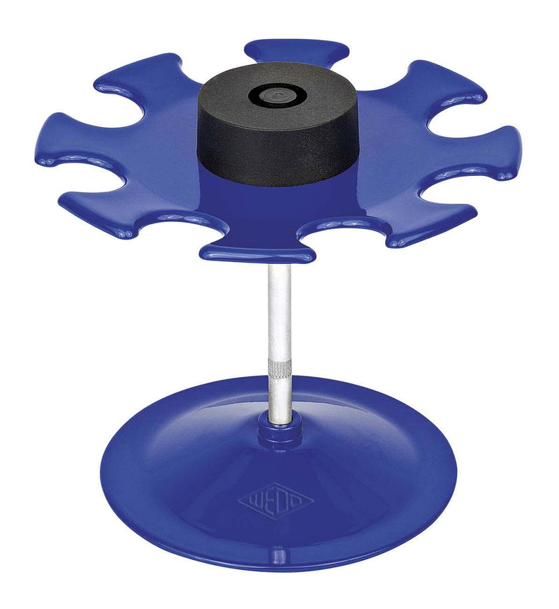 WEDO Stempelträger für 8 Stempel blau/silber