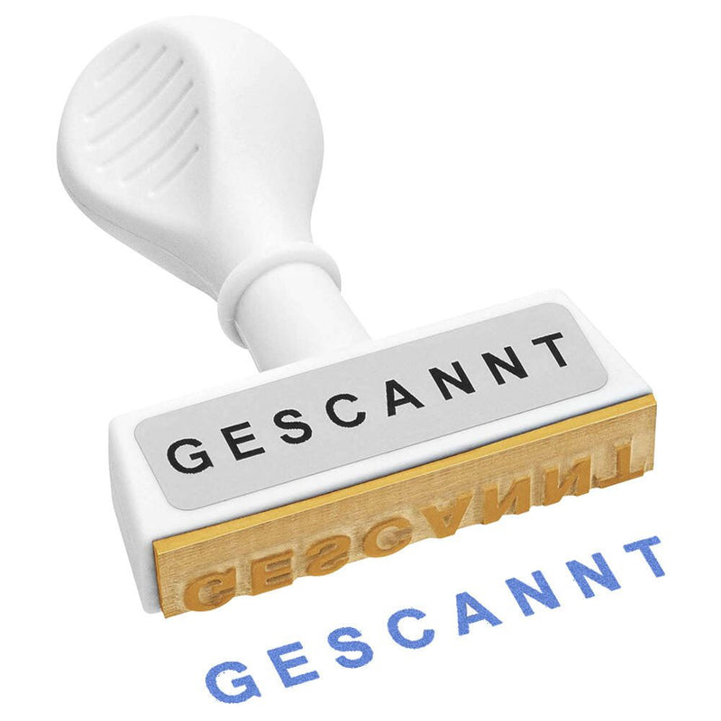 WEDO Stempel 'Gescannt'