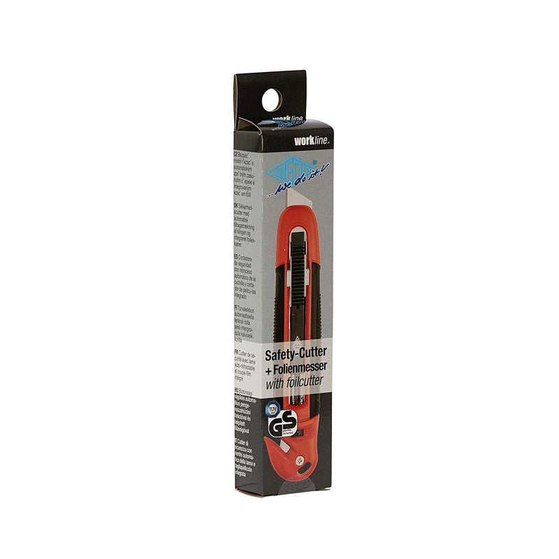WEDO Safety-Folienschneider Cuttermesser 18 mm rot/schwarz