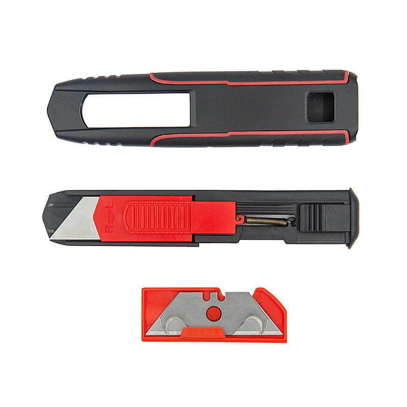 WEDO Safety Double Side Cuttermesser 19 mm schwarz/rot
