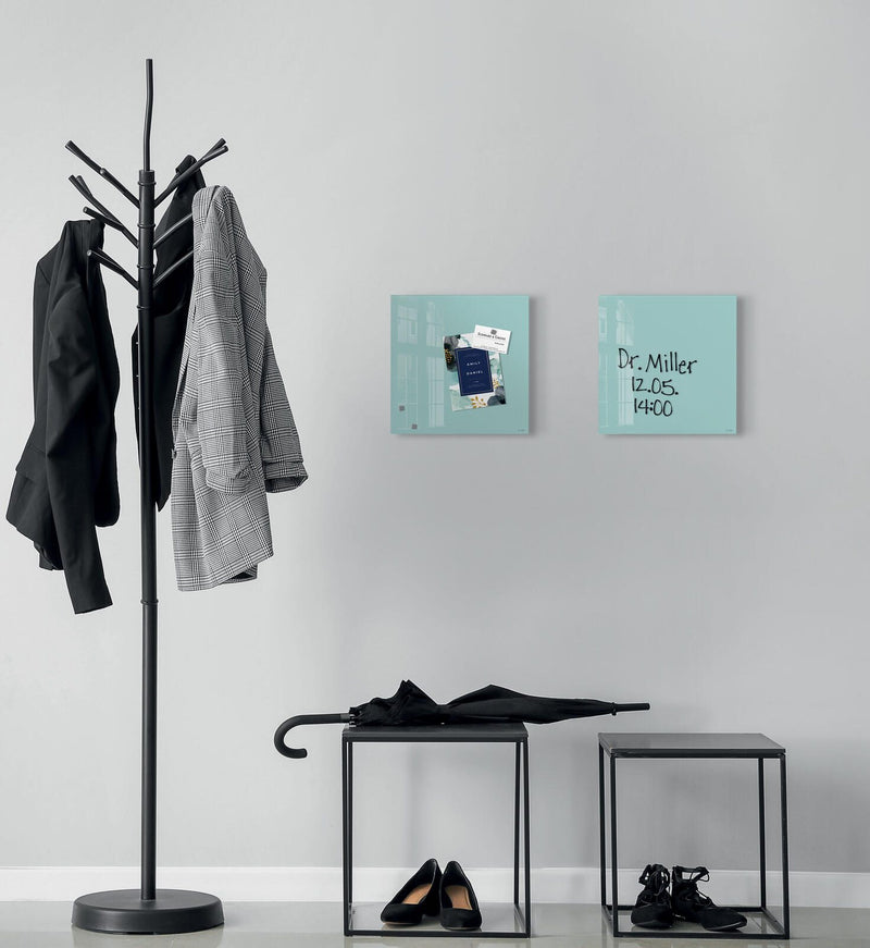 SIGEL Glas-Magnettafel artverum® 30,0 x 30,0 cm aquamarin