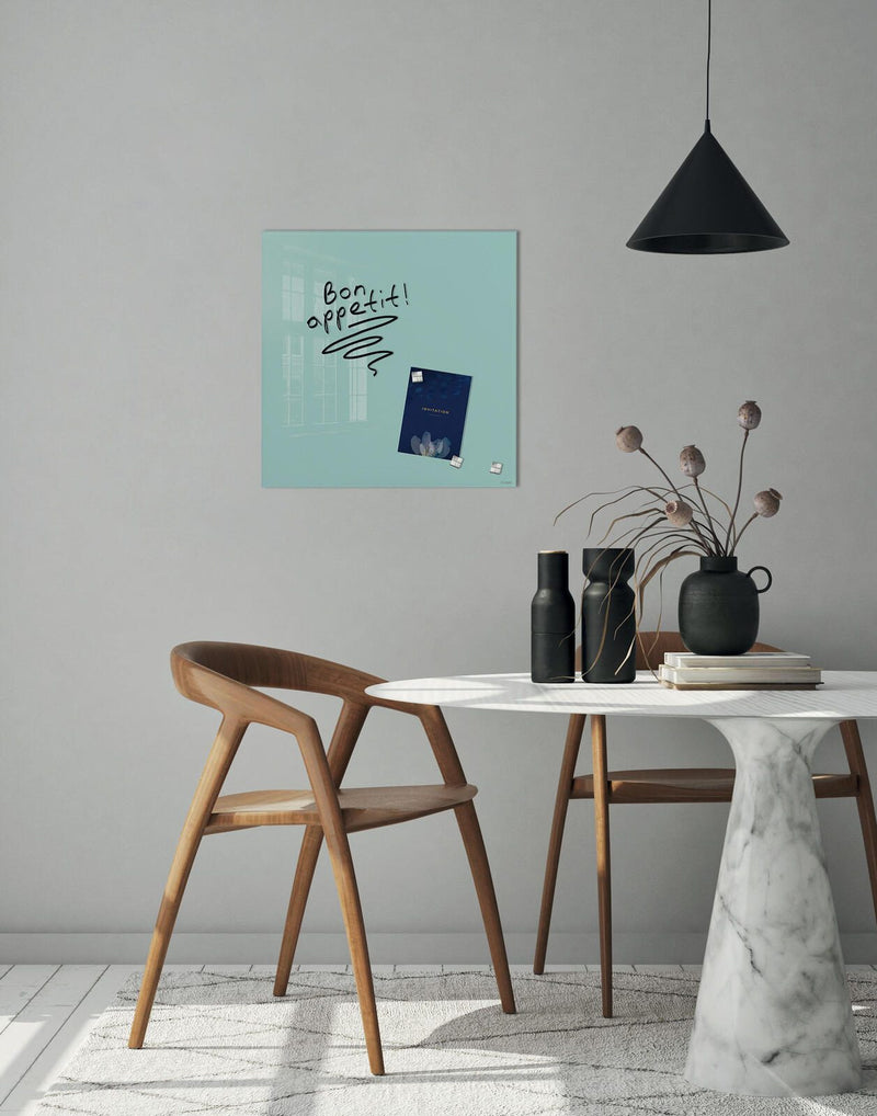 SIGEL Glas-Magnettafel artverum® 48,0 x 48,0 cm aquamarin