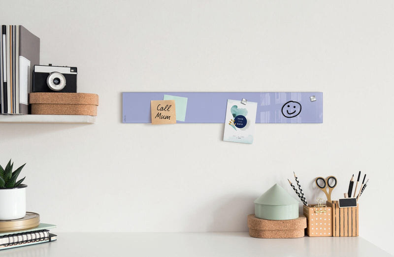 SIGEL Glas-Magnettafel artverum® 78,0 x 12,0 cm lavendel