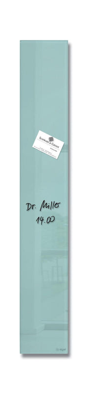 SIGEL Glas-Magnettafel artverum® 12,0 x 78,0 cm aquamarin