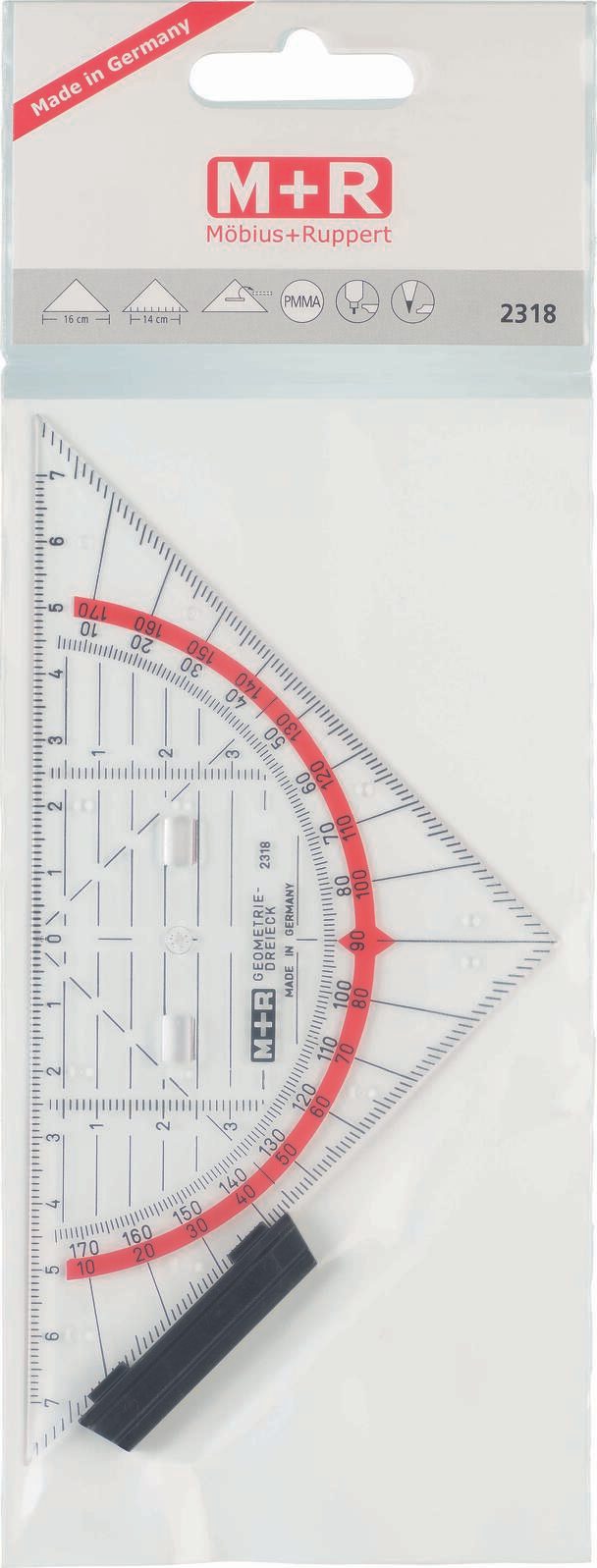 M + R Geodreieck 16,0 cm