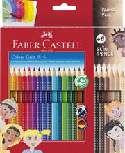 FABER-CASTELL Buntstifte Colour Grip Skin Tones Mehrfarbig