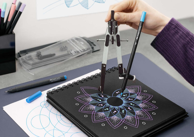 FABER-CASTELL Zirkel silber-schwarz