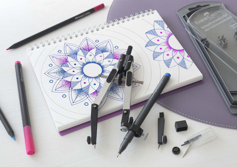 FABER-CASTELL Zirkel silber-schwarz