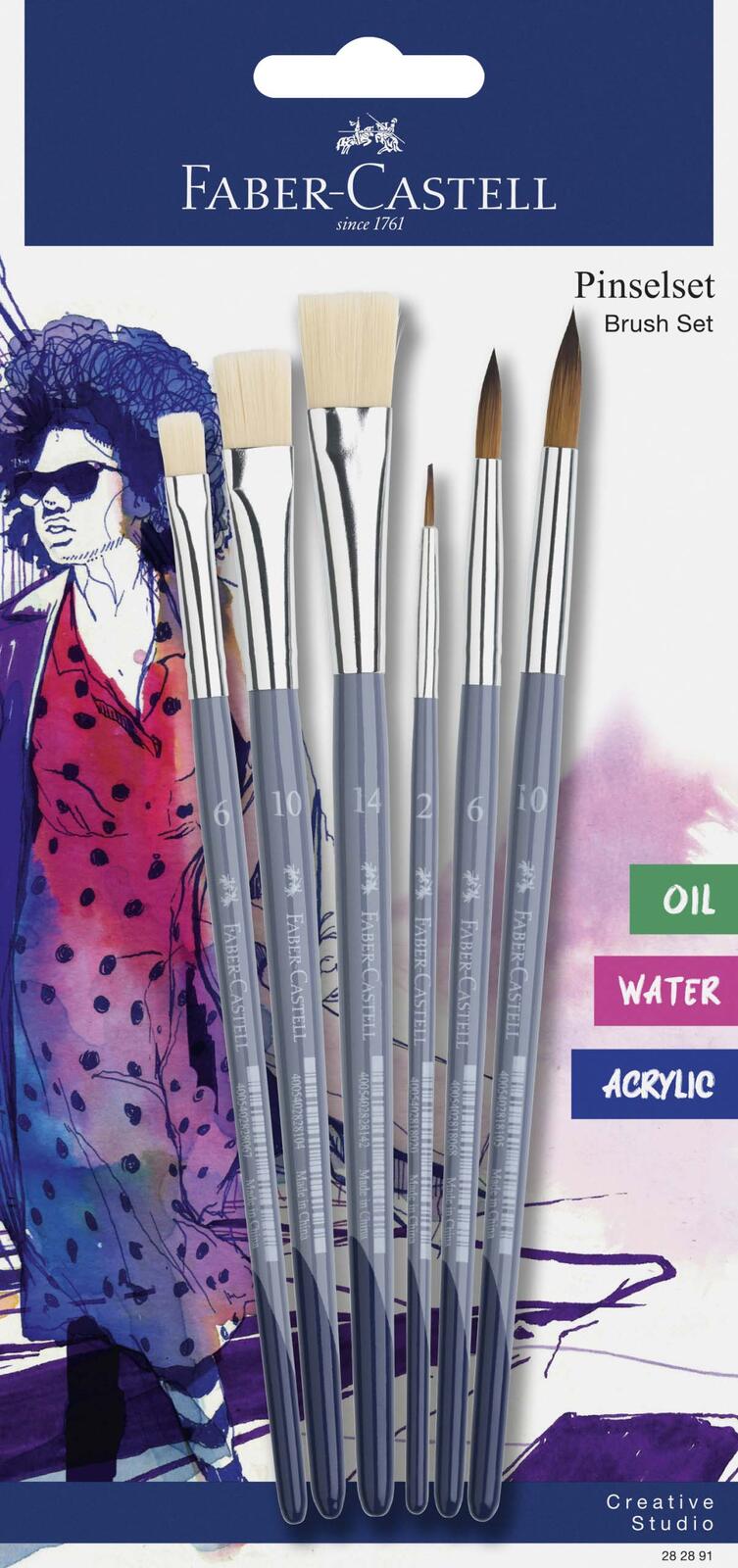 FABER-CASTELL Pinsel-Set 6-teilig