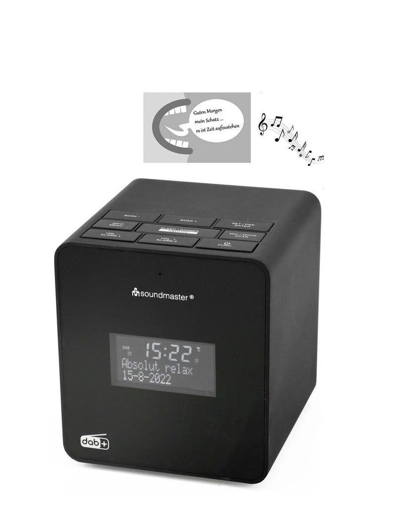 soundmaster UR109SW Radiowecker schwarz