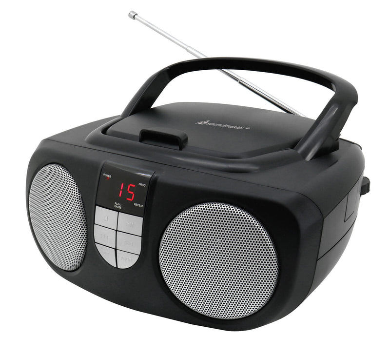 soundmaster SCD1400SW Tragbarer CD-Player schwarz, silber