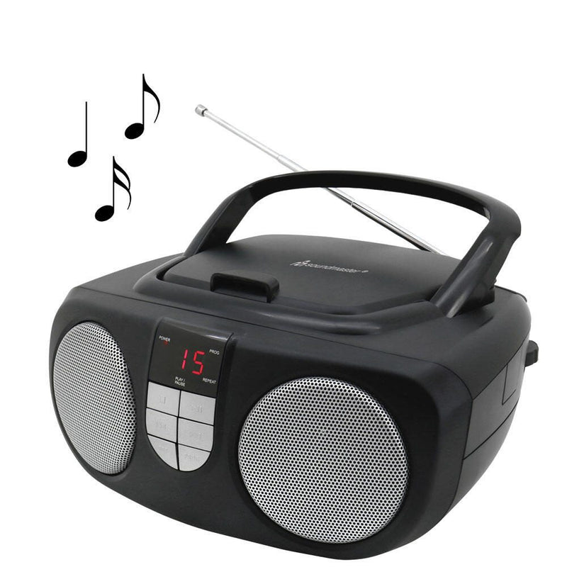 soundmaster SCD1400SW Tragbarer CD-Player schwarz, silber